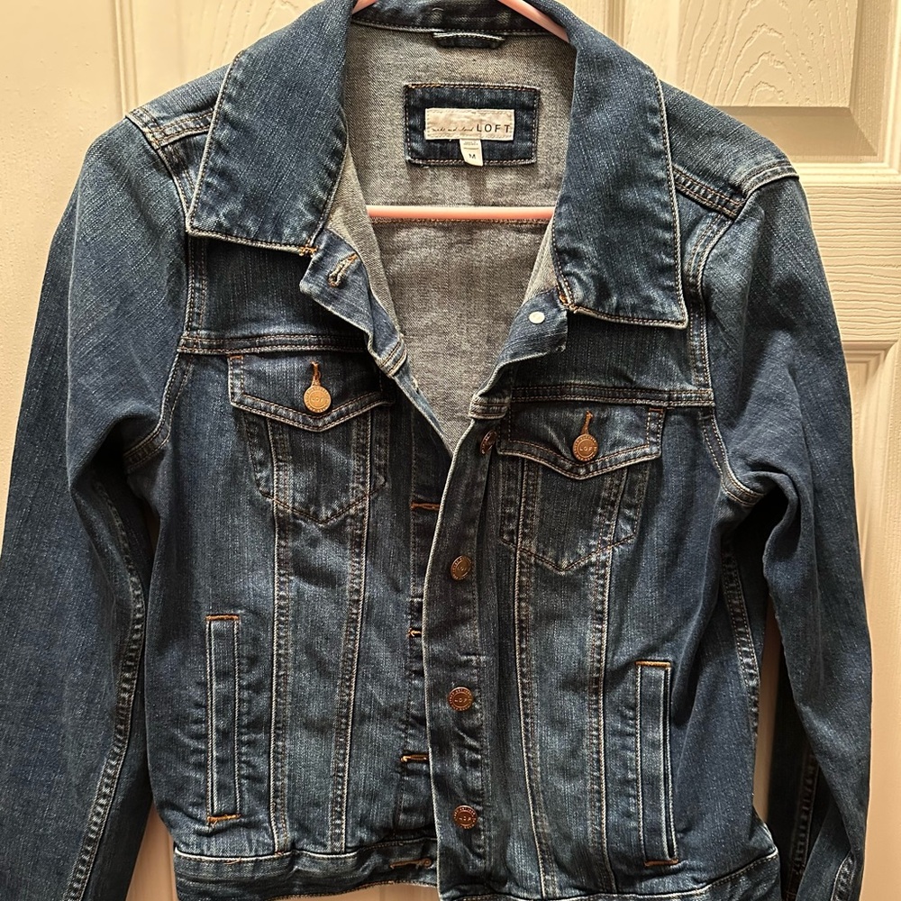 Women’s LOFT Jean jacket very gently worn, size M.